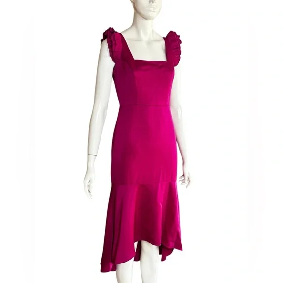 Aidan Mattox Fuchsia High Low Dress Size 0. G#2 - Picture 8 of 16